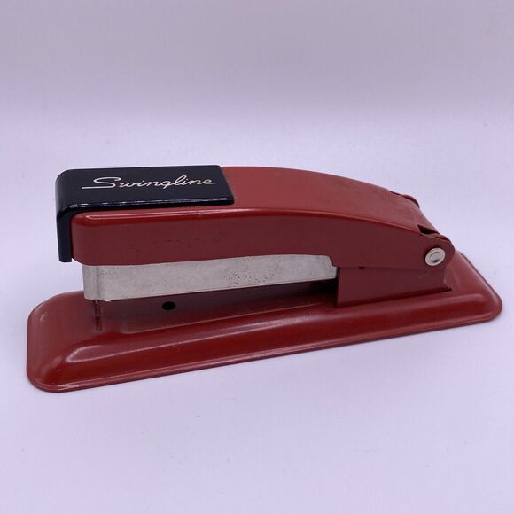 Vintage Swingline Red Cub Stapler Made In Long Island, NY Works-2915753 - Picture 1 of 9